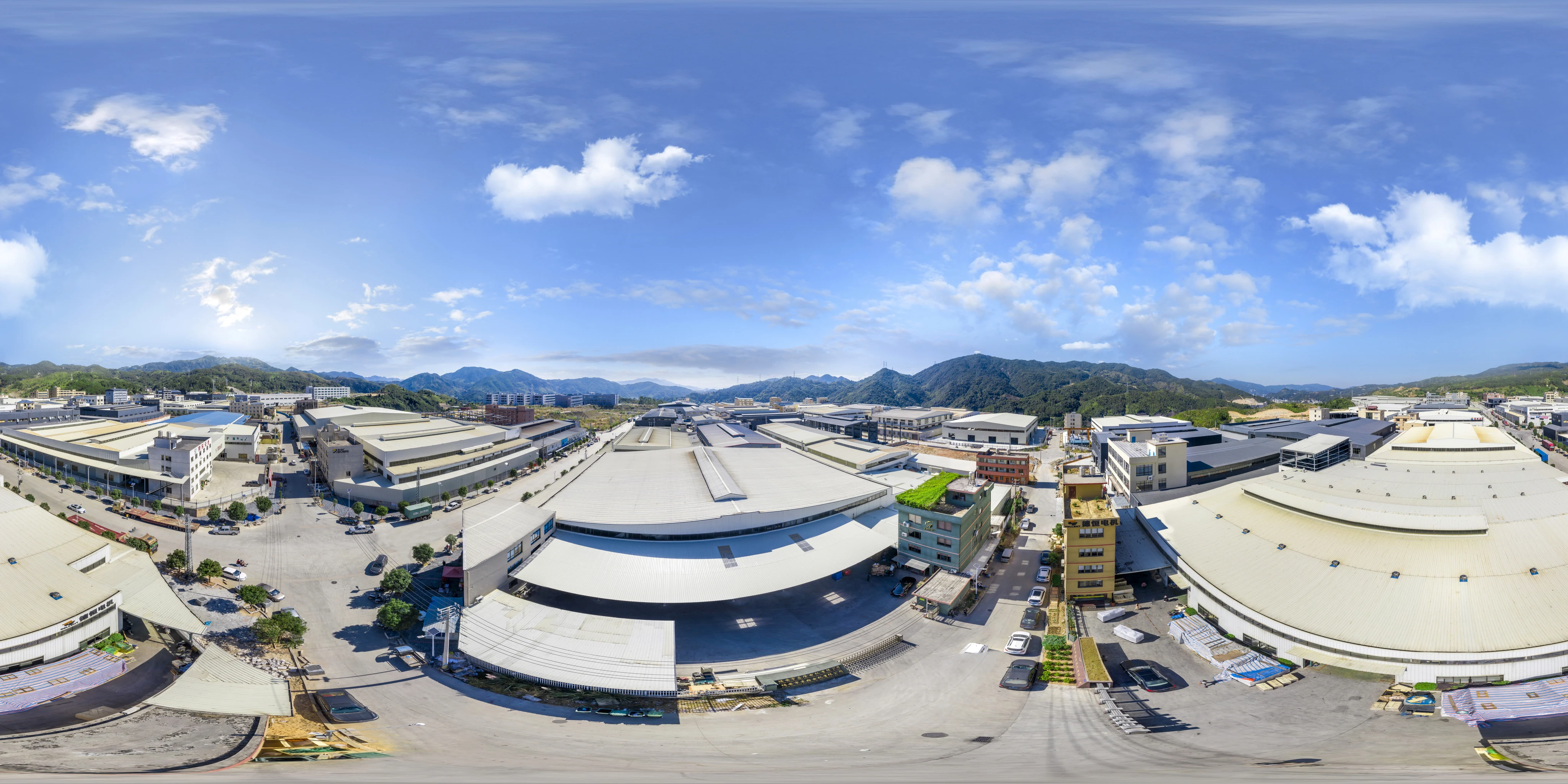 Aerial View of Factory